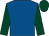 Royal blue, dark green sleeves and cap (Mr Alan Halsall)