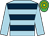 Light blue & dark blue hoops, light blue sleeves, em green & yellow hooped cap (Martin Leonard O'Hanlon)