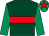 Dark green, red hoop, emerald green sleeves, emerald green cap, red star (Prestbury Thoroughbreds)