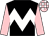 Black, white chevron hoop, pink sleeves, pink & white checked cap (Kitty Kwok Sea Nga)
