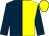 Dark blue and yellow (halved), dark blue sleeves, yellow cap (Julie And David R Martin And Dan Hall)