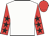 White, red sleeves, black stars, red cap