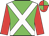 green, white cross belts, red sleeves, red and green quartered cap
