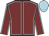 maroon, light blue seams and cap