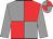 grey and red quartered, grey sleeves, quartered cap