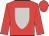 Red, silver shield,  red cap