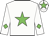 White, green star, green diamond on sleeves, green star on white cap