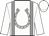 White, Grey horseshoe And Braces, White Cap