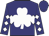Navy, white diamond hoop, white shamrock, white diamonds on sleeves, navy cap