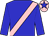 blue, pink sash, pink cap, blue star