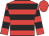 Red, black hoops, black hoops on sleeves, red cap