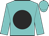 Turquoise, black ball