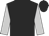 Black, silver sleeves, black cap