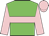 Green, pink hoop, sleeves and cap
