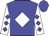 Blue, white diamond, blue diamonds on white sleeves, blue cap