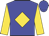Blue, gold diamond and sleeves, blue cap
