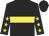Black, yellow band, yellow stars on sleeves, black cap