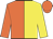 Orange and yellow halves, orange cap
