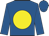 Royal blue, yellow ball, royal blue cap