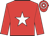 Red, white star, red sleeves, red & white hooped cap