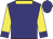 Navy, yellow collar and sleeves, navy cuffs