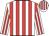 White, red stripes
