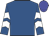 Royal blue, white chevrons on sleeves, blue cap