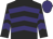 Black & purple chevrons, purple cap (Seamus McGrath)