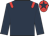 Dark blue, red epaulettes, red cap, dark blue star (Michael O'Callaghan)