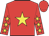 Red, yellow star, yellow stars on sleeves, red cap (Gibneys Racing Syndicate)
