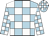 Light blue and white check, white and light blue check sleeves (Whitsbury Ix)
