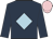 Dark blue, light blue diamond, pink cap