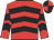 Red & black chevrons, quartered cap