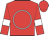 Red, white circle, white armlets on sleeves