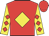 Red, yellow diamond, red diamonds on yellow sleeves