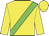 Yellow, green sash, yellow cap
