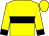 Yellow, black hoop, yellow sleeves, black cuffs,