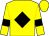 Yellow, black diamond, black bars on sleeves, yellow cap
