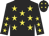 Black, yellow stars