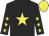 Black, yellow star, yellow stars on sleeves, yellow cap