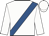 White, royal blue sash
