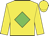 Yellow, green diamond, yellow sleeves, yellow cap