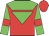 Red, green yoke, green inverted triangle, red armlets on green sleeves, red cap