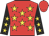 Red, gold stars, gold stars on black sleeves, red cap
