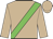 Tan, green sash