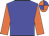 Blue, Orange sleeves, Quartered cap