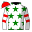 White, Green Stars, Two Red Hoops on Sleeves, Red Cap