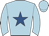 Light blue, royal blue star