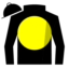 Black, White "OVR" and Stallion on Yellow Ball