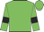 Green, black bars on sleeves, green cap